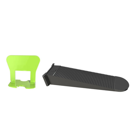 Nivellier-Set – 50 Clips + 50 Keile | Perfekte Fliesenverlegung für gleichmäßige Fugen